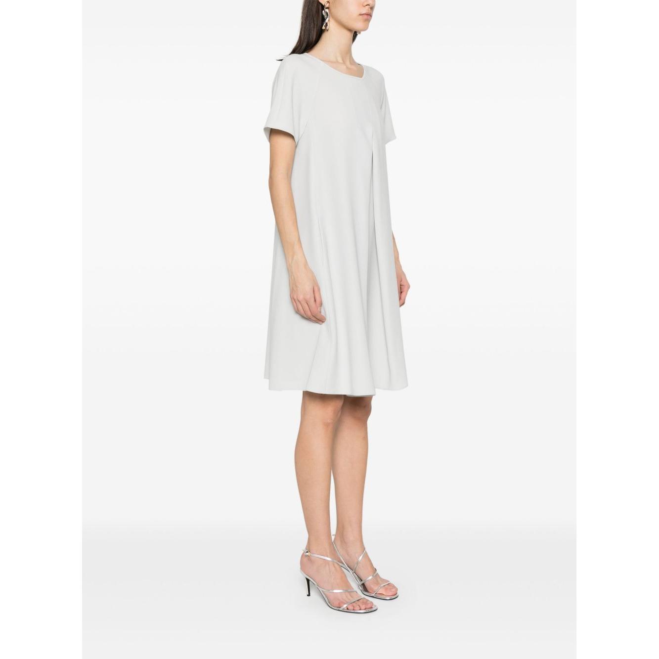 Emporio Armani crew-neck mini dress Dresses Emporio Armani White Smoke