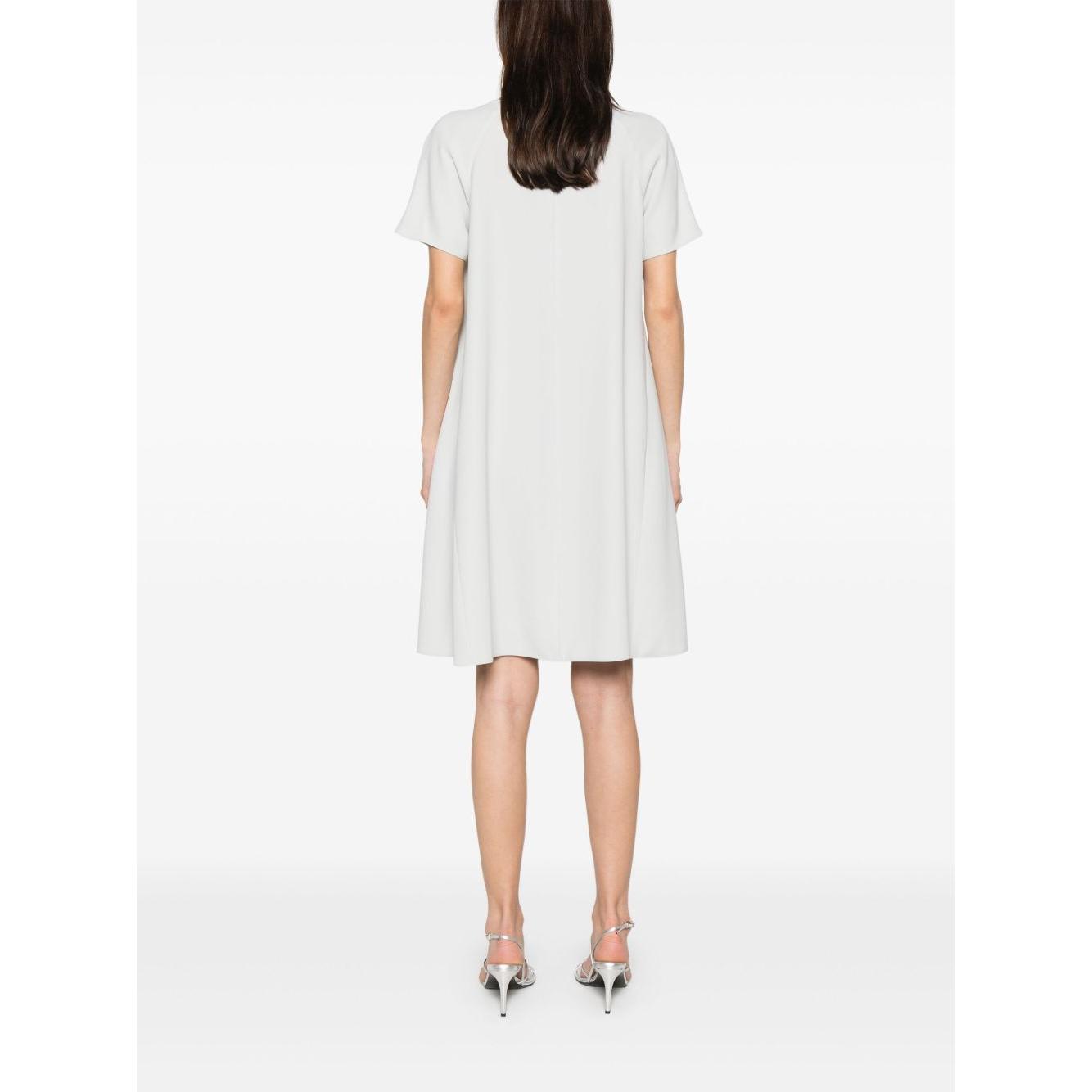 Emporio Armani crew-neck mini dress Dresses Emporio Armani White Smoke