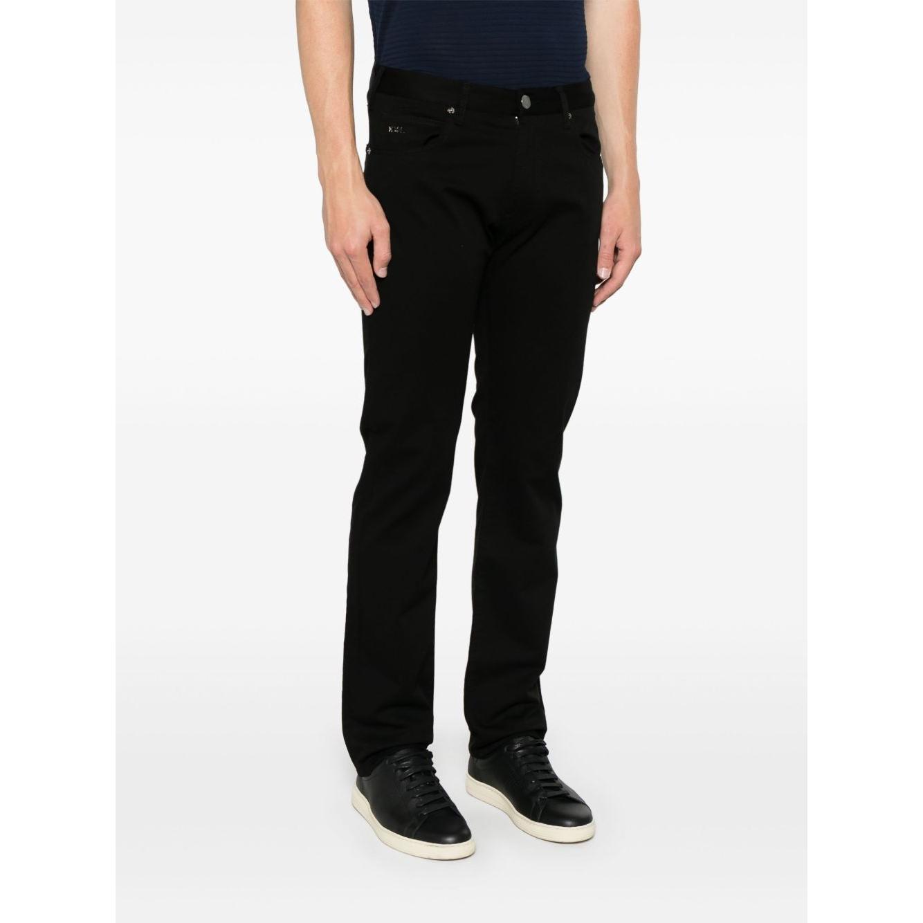 Emporio Armani Slim-fit jeans with logo badge