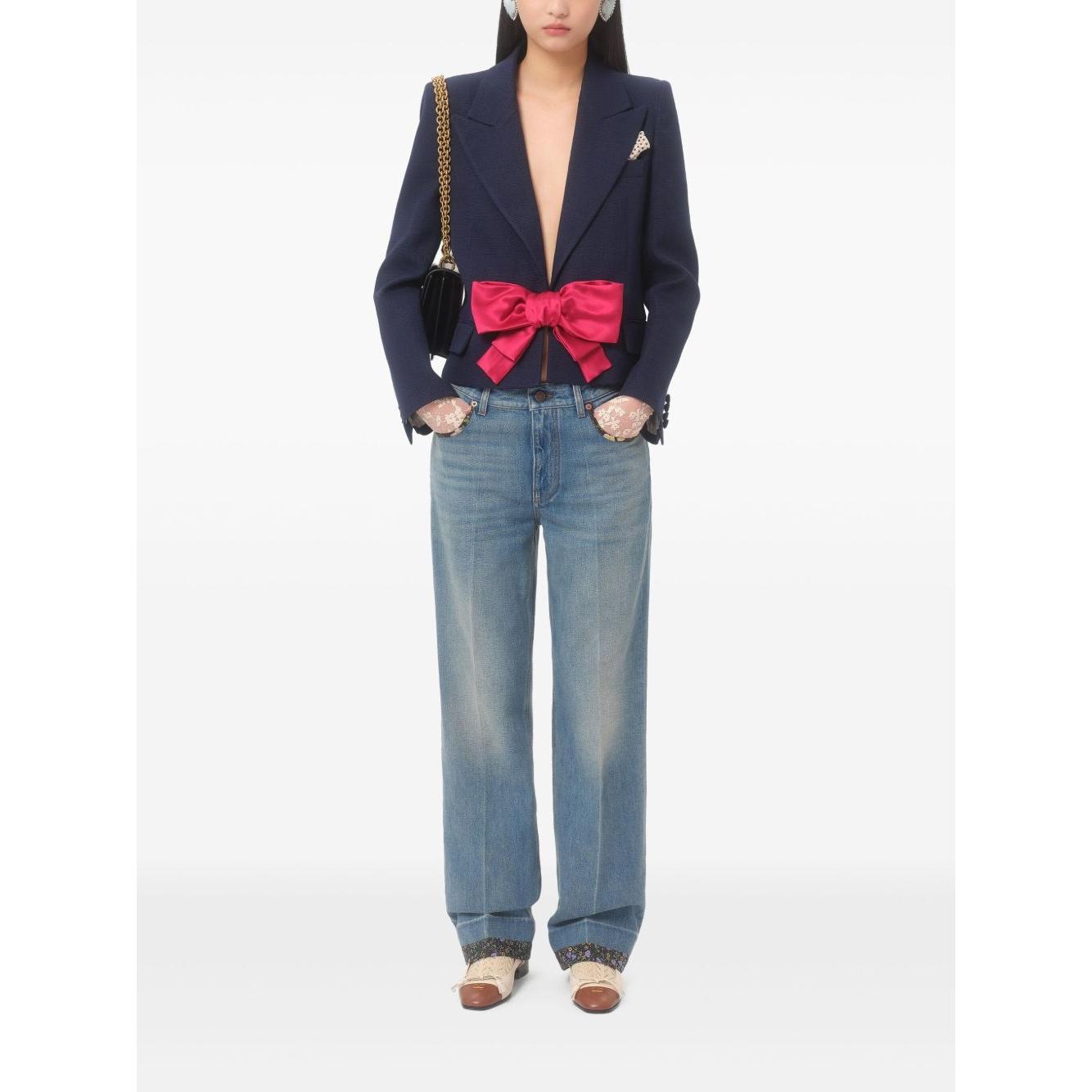 Valentino Jackets Blue Jackets Valentino White Smoke