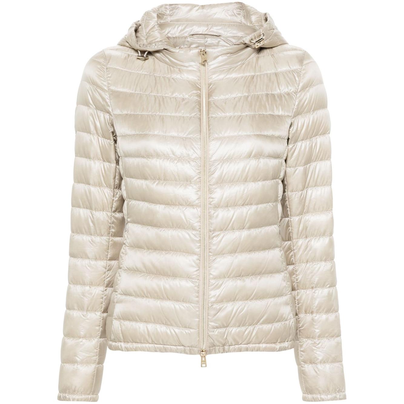 Herno Coats Beige Jackets Herno Light Gray