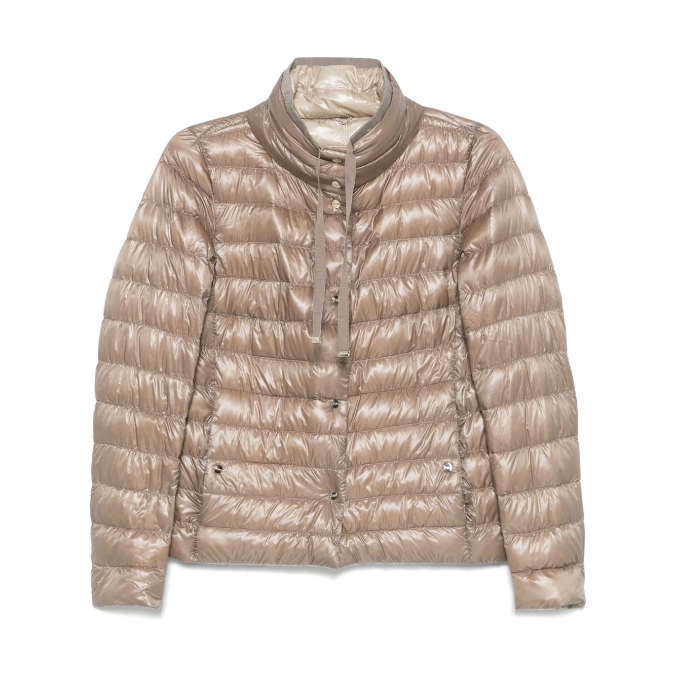 Herno Coats Beige Jackets Herno Rosy Brown