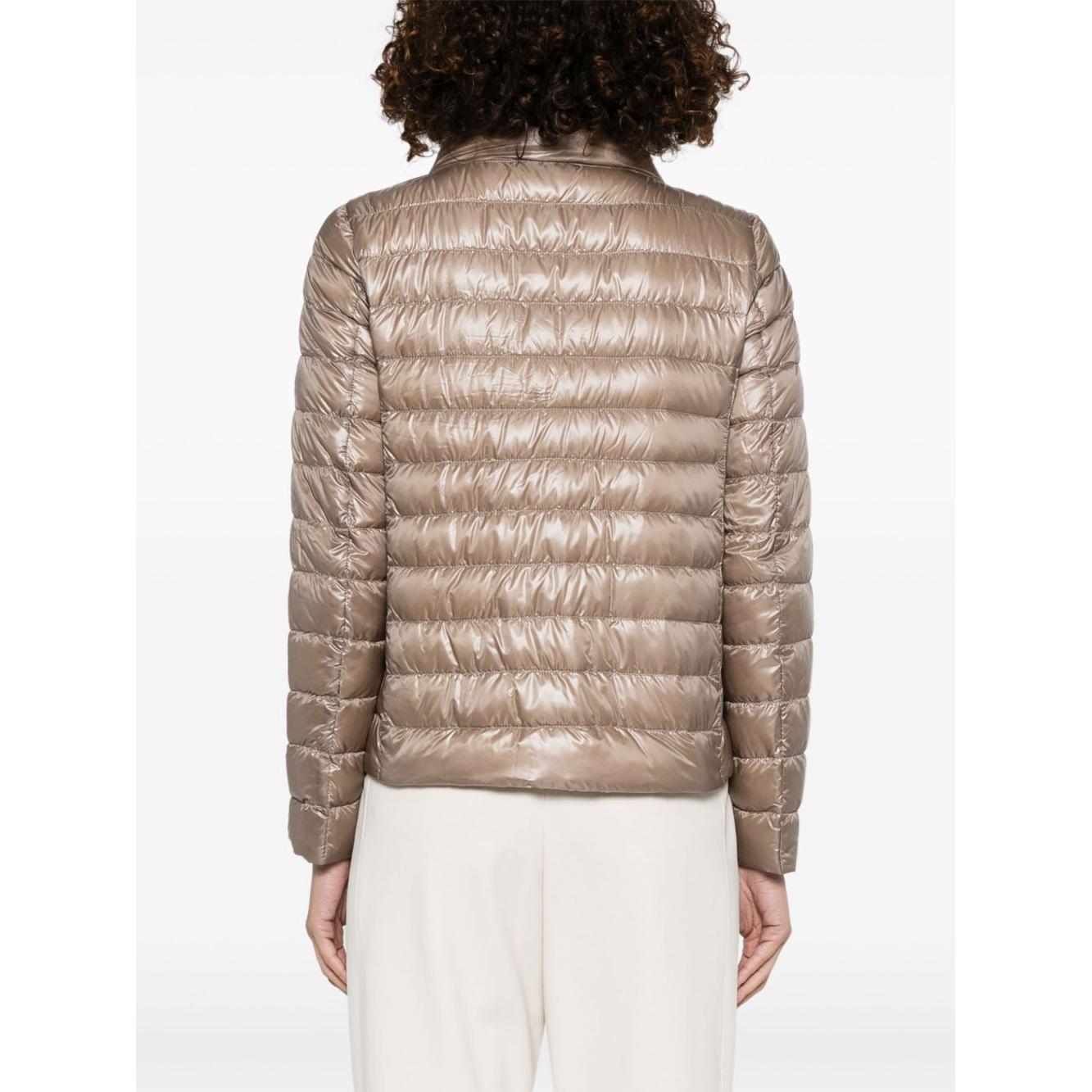 Herno Coats Beige Jackets Herno Light Gray