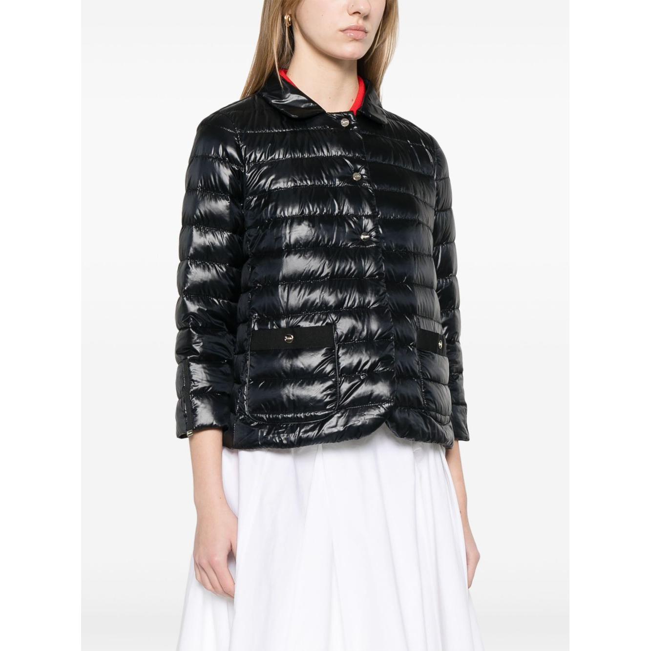 Herno Coats Black Jackets Herno White Smoke