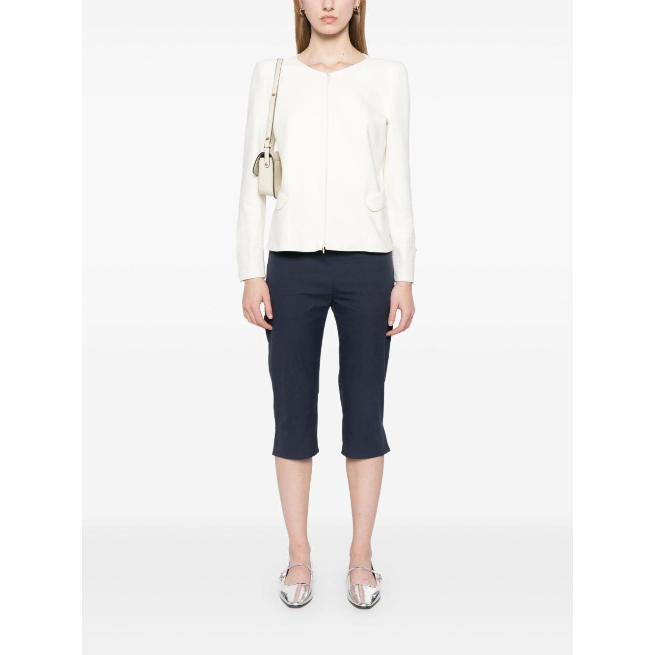 Emporio Armani Ottoman-jersey jacket Jackets Emporio Armani White Smoke