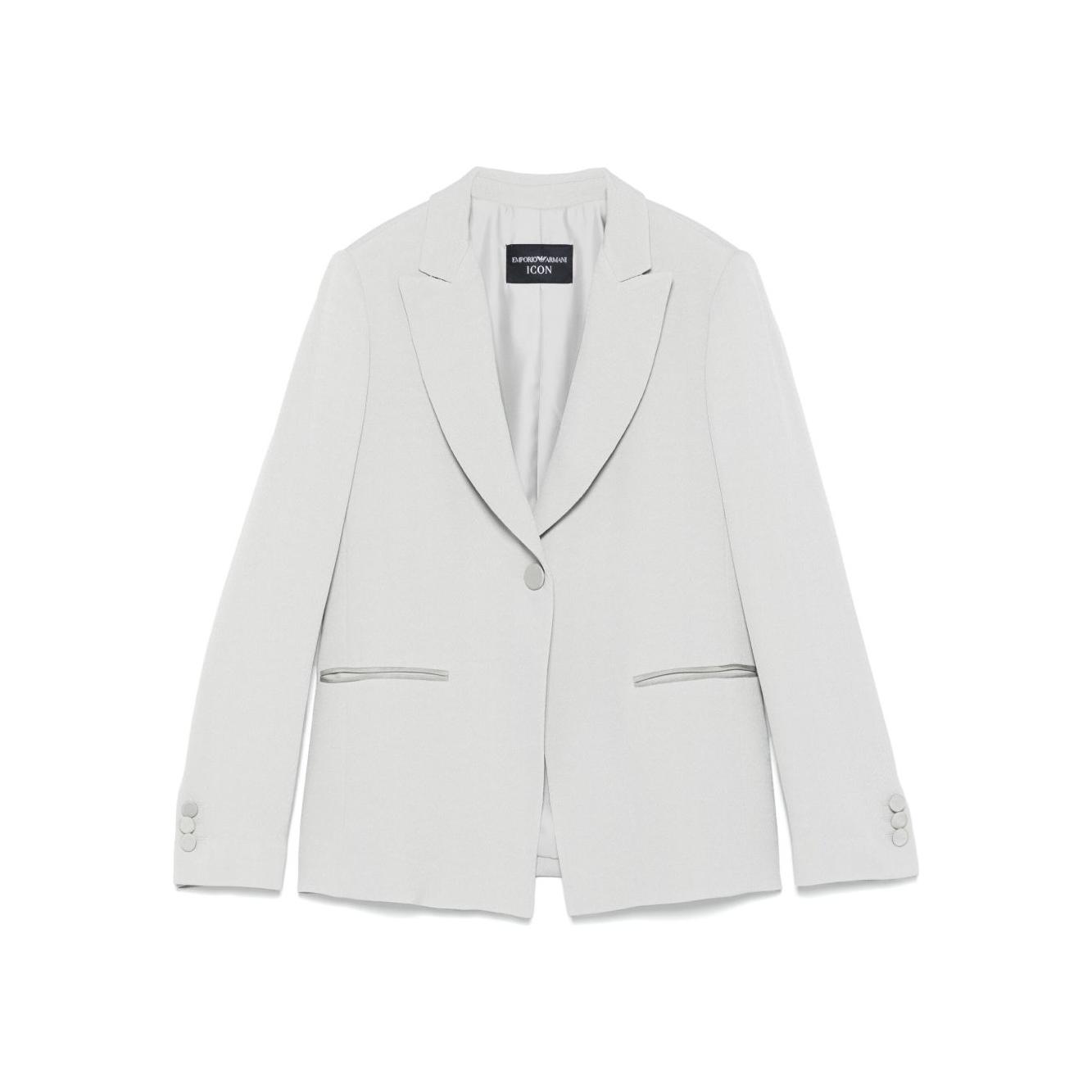 Emporio Armani Icon blazer Jackets Emporio Armani Light Gray