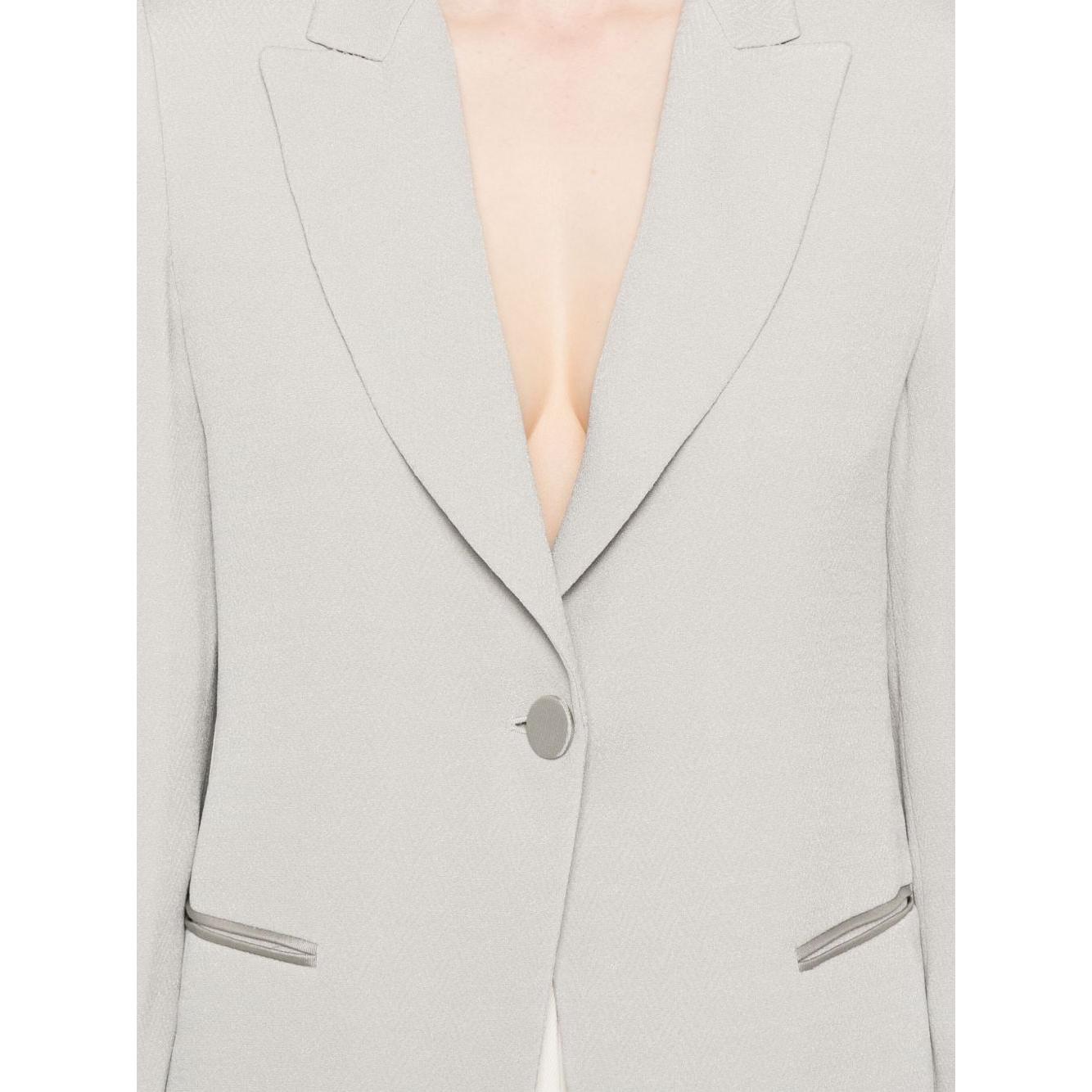 Emporio Armani Icon blazer Jackets Emporio Armani Light Gray