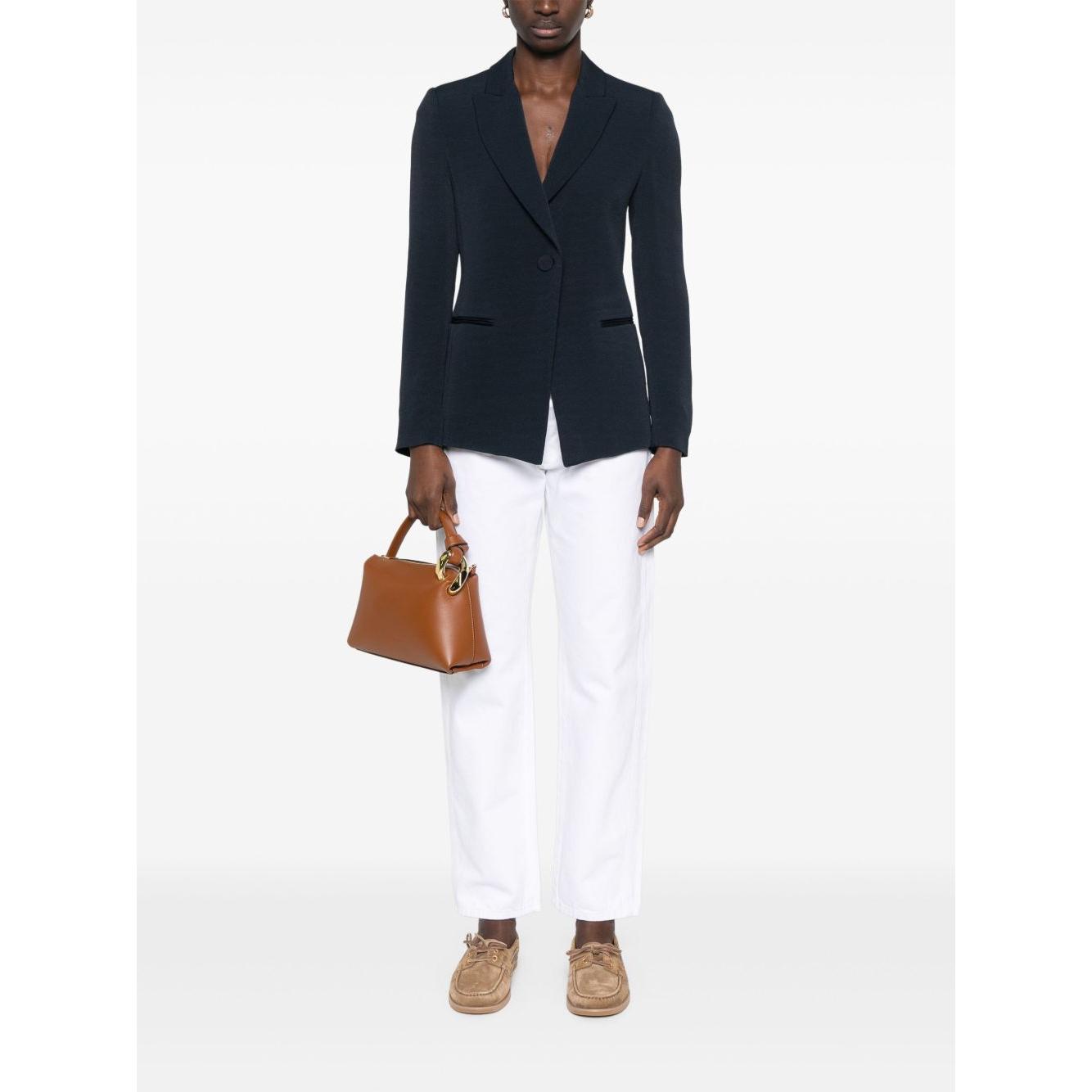 Emporio Armani Icon single-breasted blazer Jackets Emporio Armani White Smoke