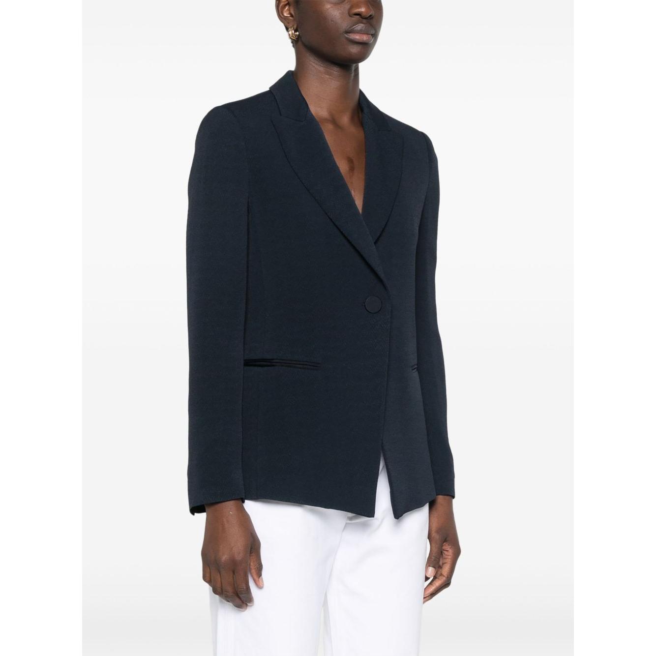 Emporio Armani Icon single-breasted blazer Jackets Emporio Armani White Smoke