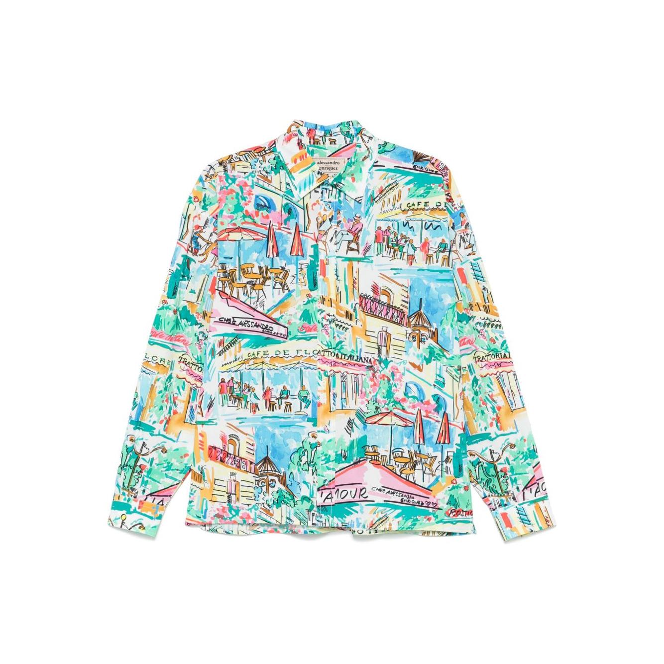 ALESSANDRO ENRIQUEZ Shirts MultiColour Shirts Alessandro Enriquez Light Gray