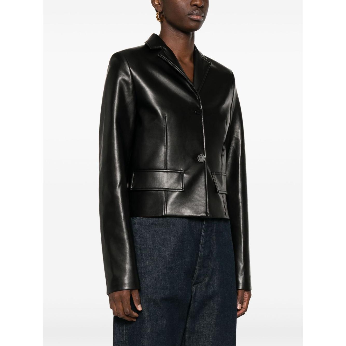 Semicouture Jackets Black Jackets Semicouture White Smoke