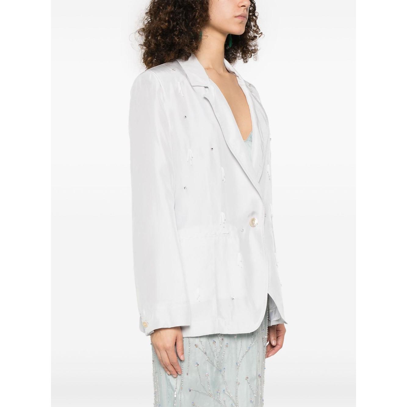 Forte Forte Jackets Light Grey Jackets Forte Forte White Smoke