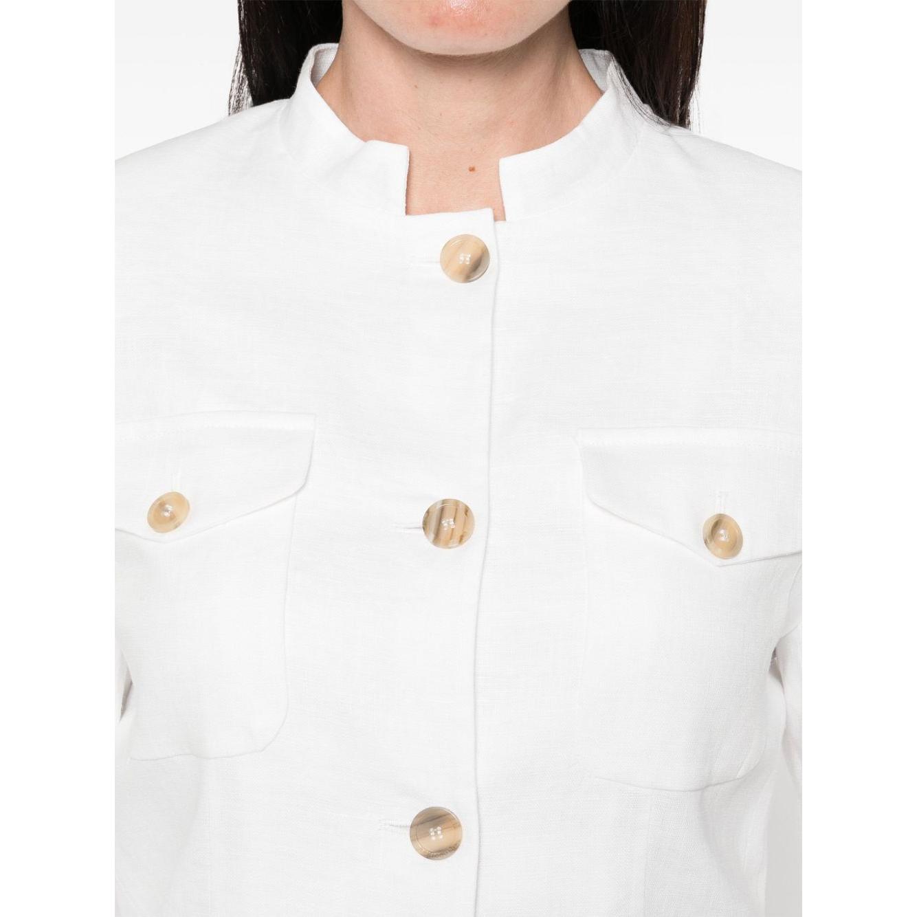 Semicouture Jackets White Jackets Semicouture White Smoke
