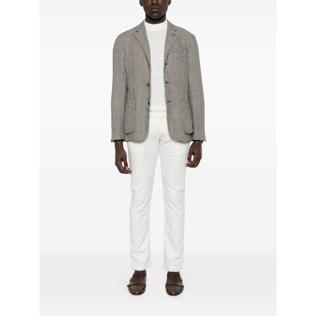 Boglioli Linen Jackets Grey Jackets Boglioli White Smoke