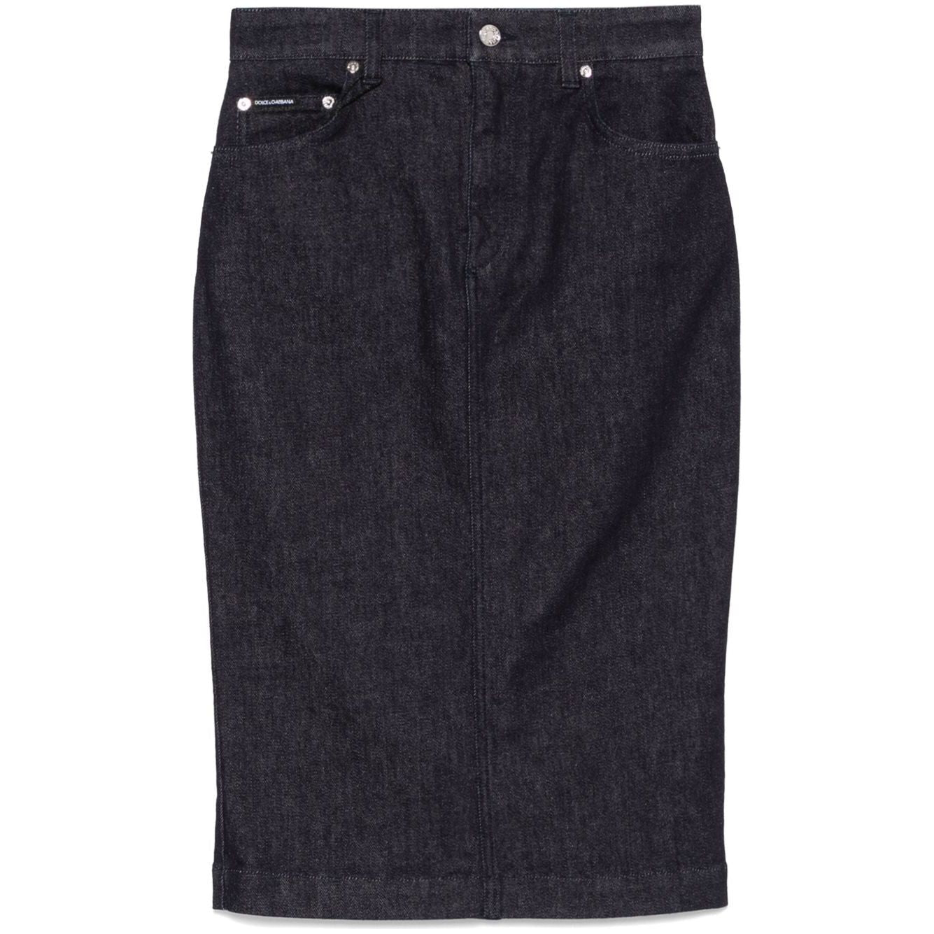 Dolce & Gabbana denim midi skirt