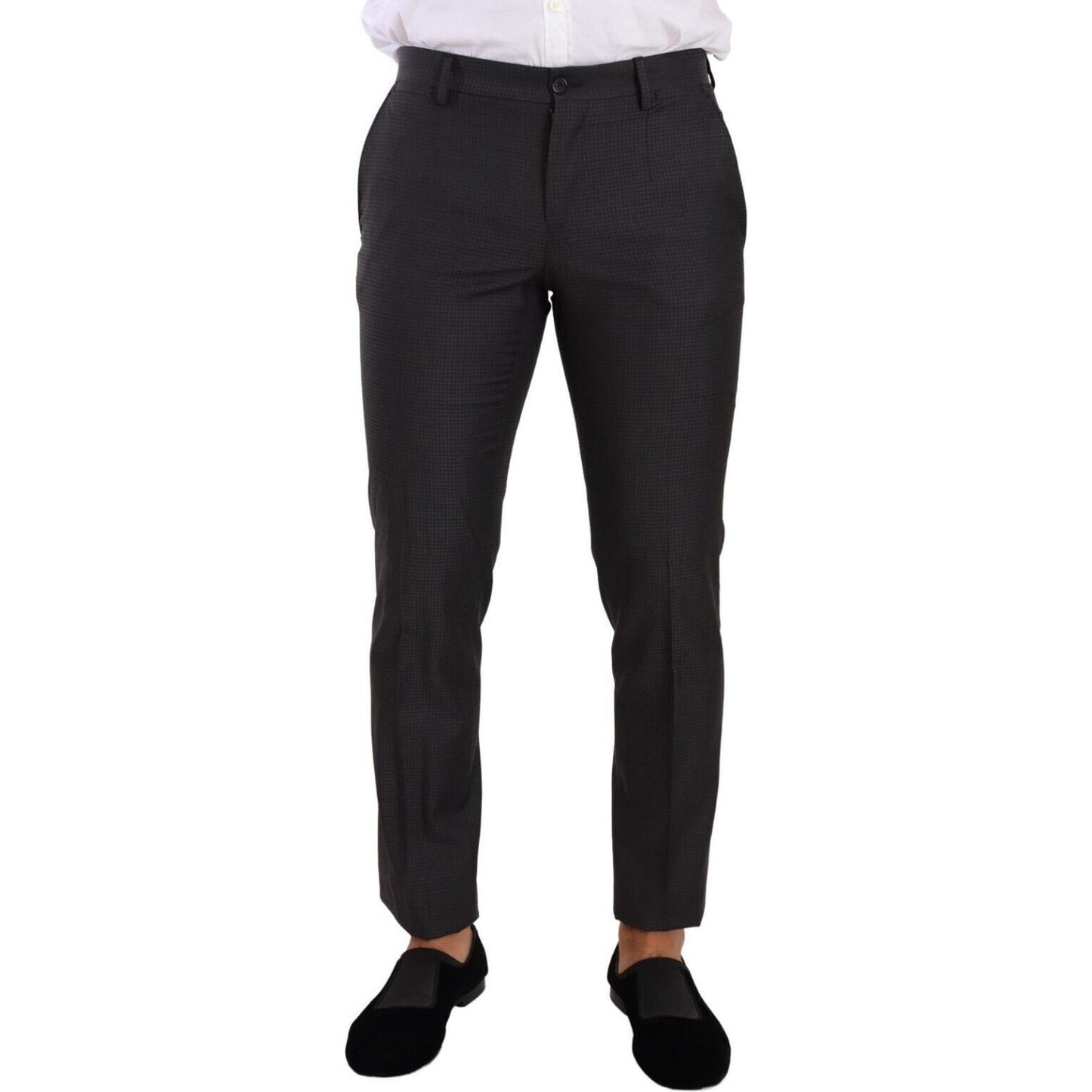 Dolce & Gabbana Elegant Black Wool Martini Suit Dolce & Gabbana Black