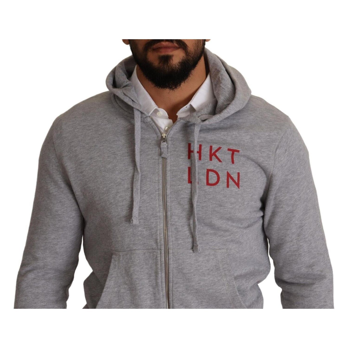 Elegant Hackett Full Zip Hooded Sweater Hackett Dim Gray
