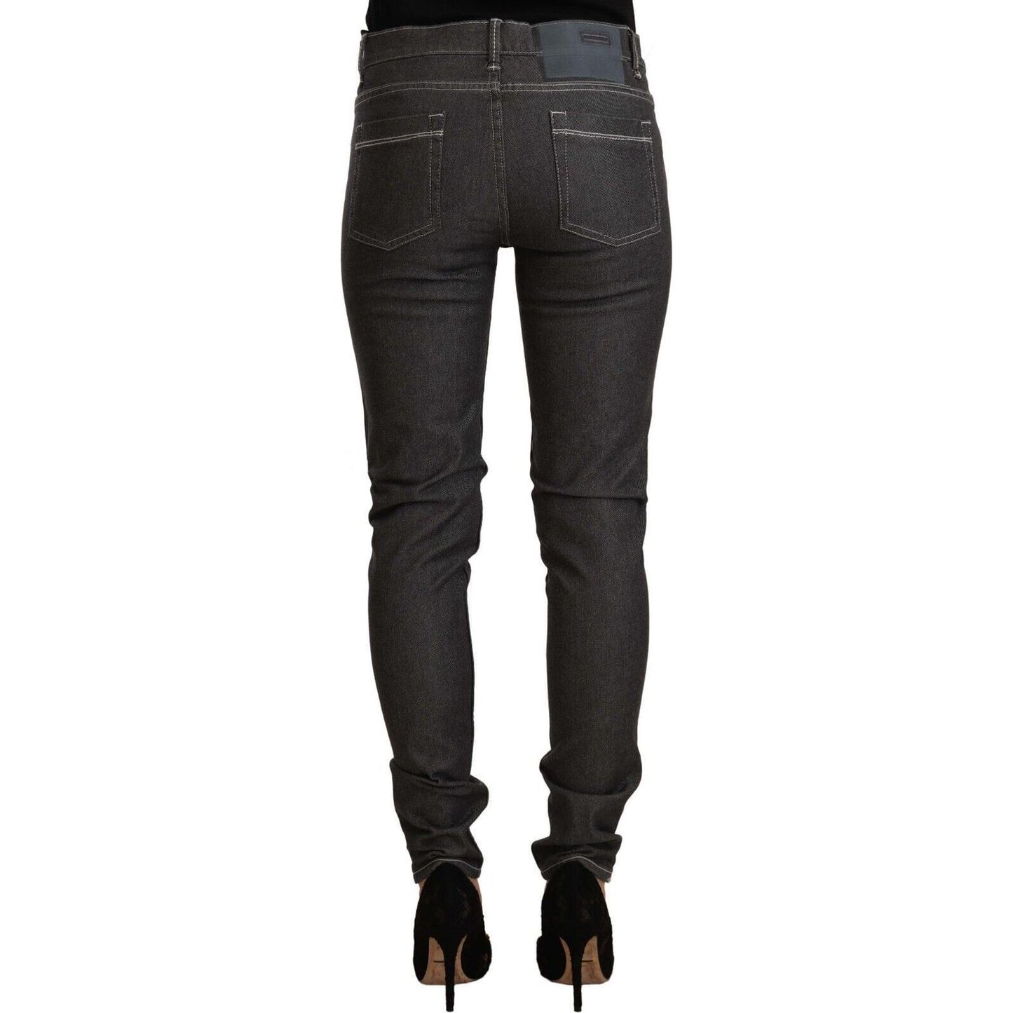 Acht Black Low Waist Skinny Denim Slim Fit Jeans PAN71196 - 26