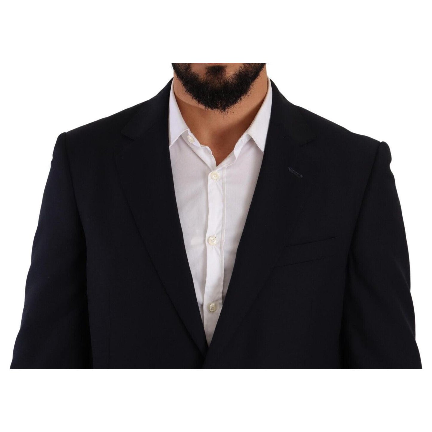 Domenico Tagliente Exquisite Blue Two-Piece Suit with Deconstructed Blazer Domenico Tagliente Gray