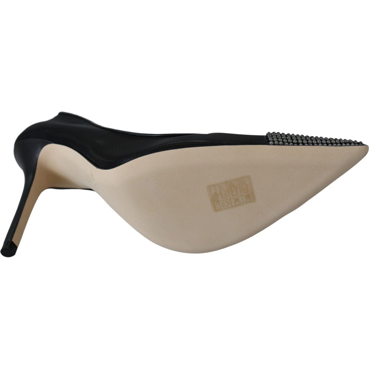 Jimmy Choo Elegant Black Mesh Crystal Pumps Jimmy Choo Rosy Brown