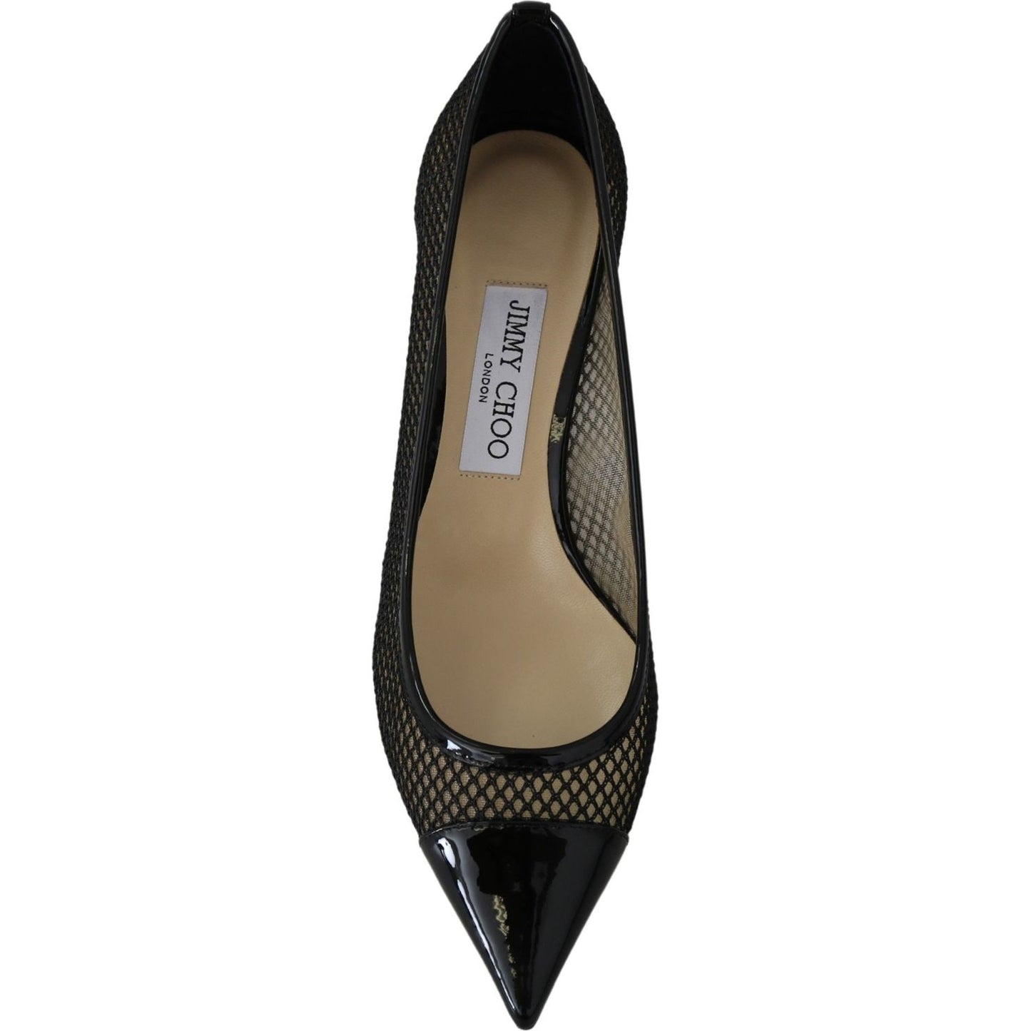 Jimmy Choo Chic Patent Mesh Pointed Pumps Jimmy Choo Dark Slate Gray