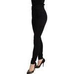Dolce & Gabbana Black High Waist Skinny Slim Fit Pants PAN72830 - 40