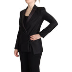 Costume National Black Long Sleeves Double Breasted Jacket JKT3228 - 40