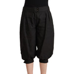 GF Ferre Black Viscose Cropped Harem Pants PAN72128 - 44