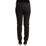Ermanno Scervino Black Low Waist Skinny Denim Cotton Jeans PAN72069 - 28