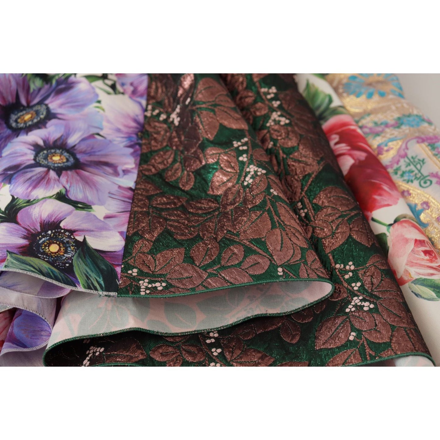 Dolce & Gabbana Patchwork Elegance Silk Blend Dress Dolce & Gabbana Dark Slate Gray