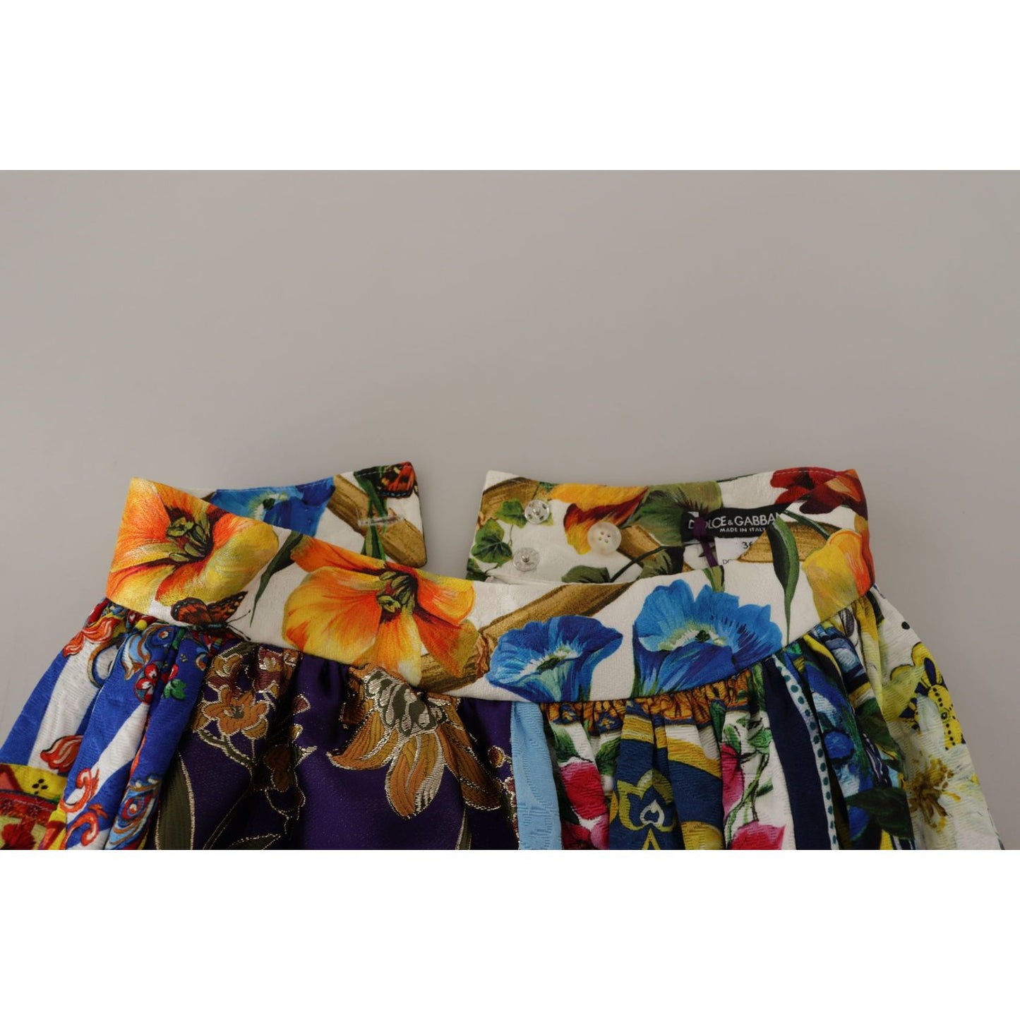 Dolce & Gabbana High Waist Maxi Skirt with Sicilian Patterns Dolce & Gabbana Dark Gray