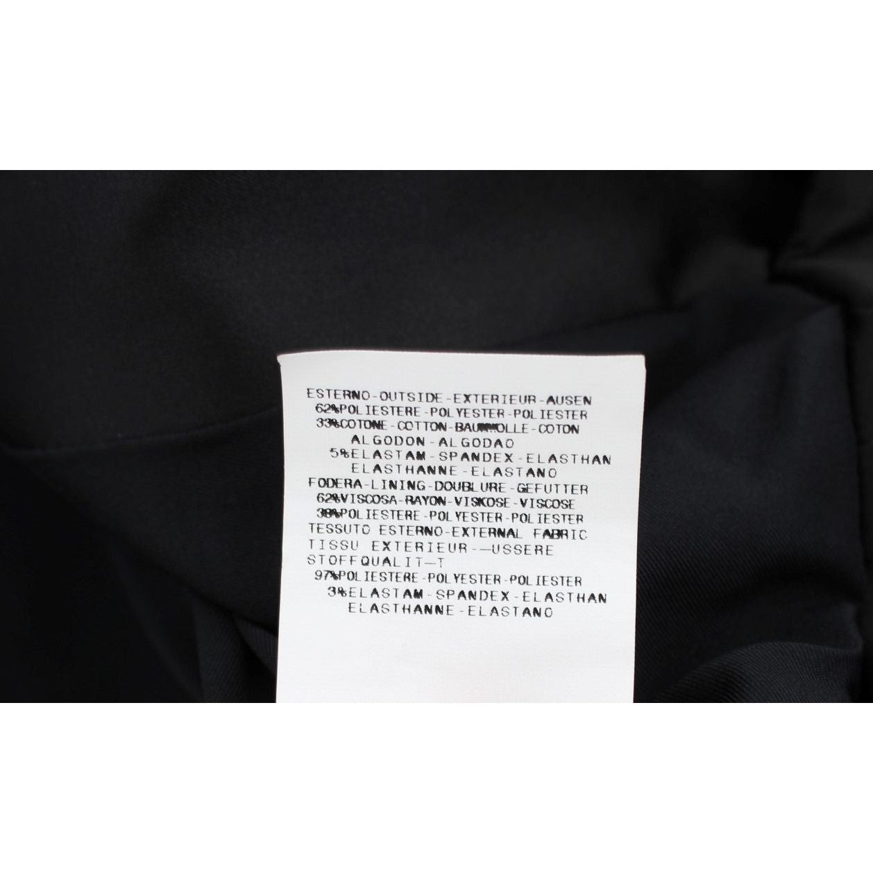 Exte Black Stretch Single Breasted Blazer Jacket SIG30905-3