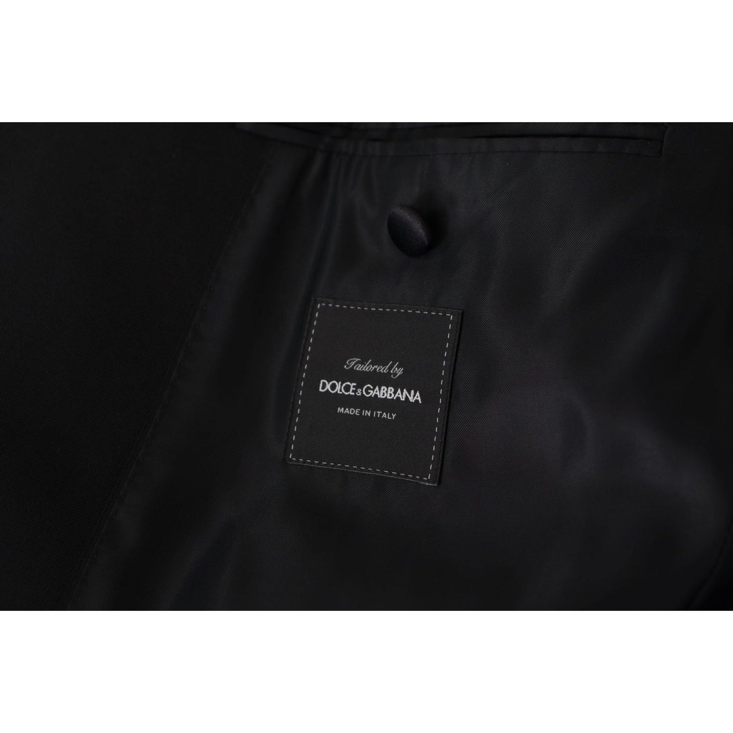 Dolce & Gabbana Elegant Double Breasted Wool Blazer Dolce & Gabbana Black