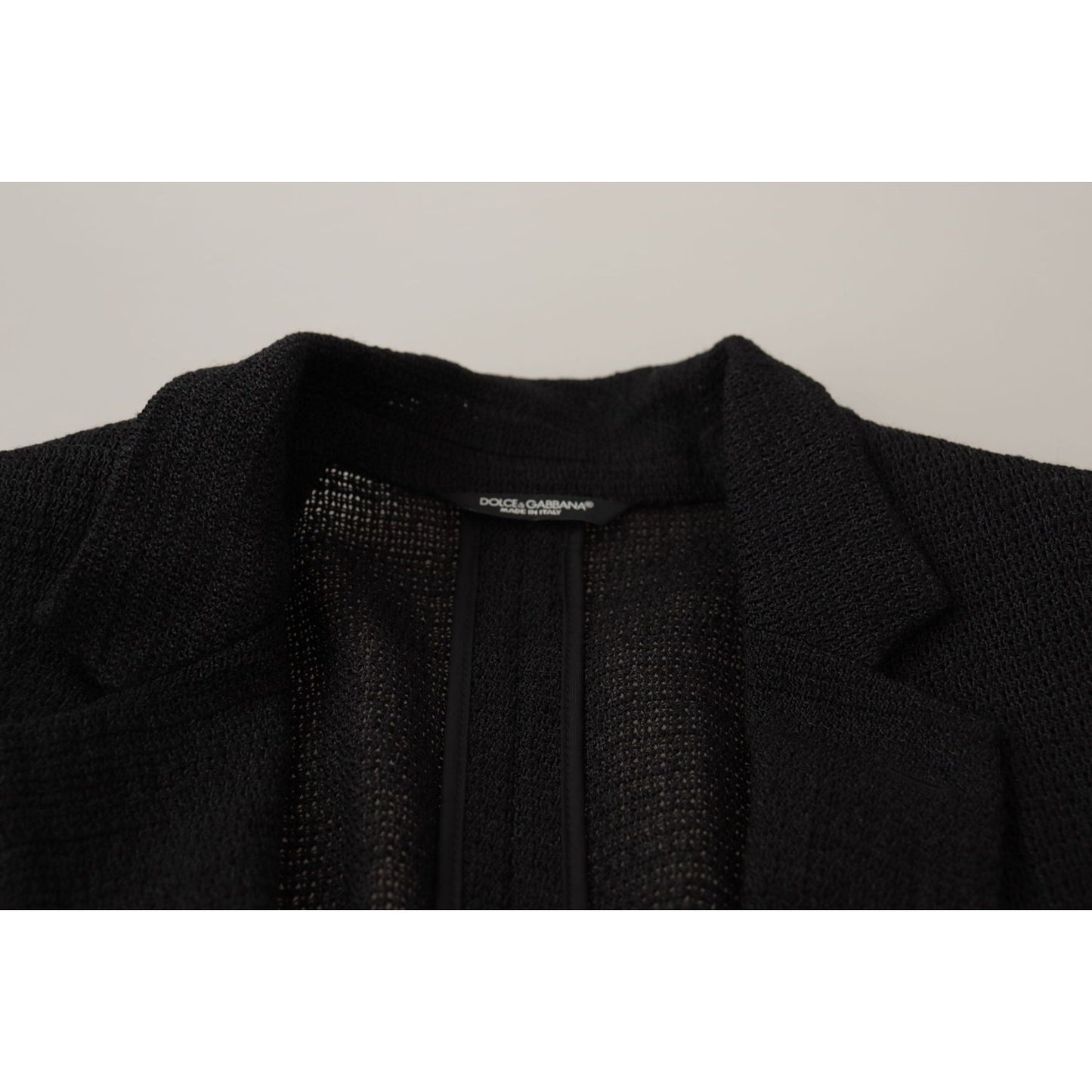 Dolce & Gabbana Elegant Single Breasted Wool Blazer Dolce & Gabbana Black