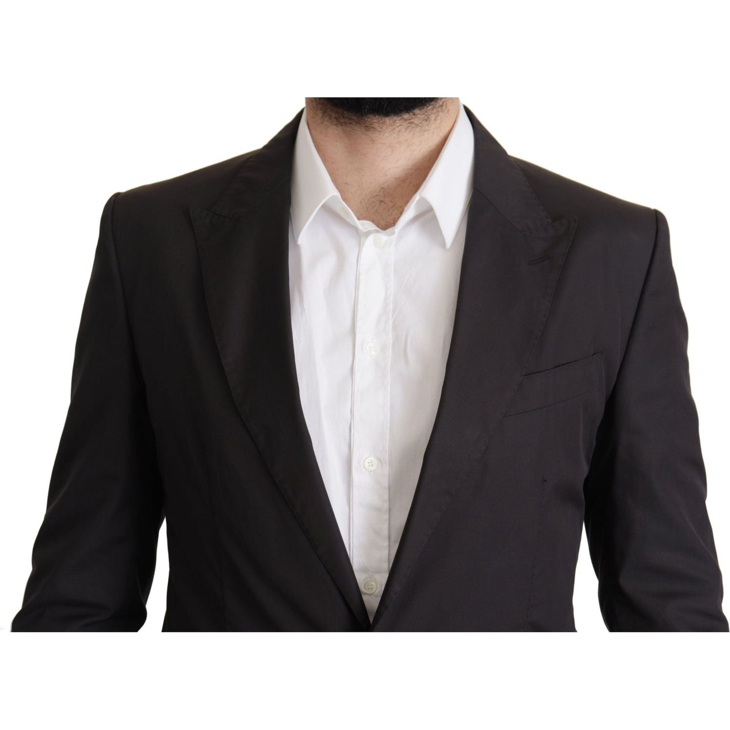 Dolce & Gabbana Elegant Taormina Black Cotton Blazer Dolce & Gabbana Black