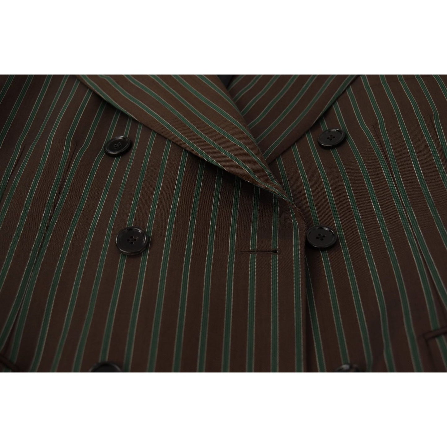 Dolce & Gabbana Multicolor Striped Double Breasted Blazer Dolce & Gabbana Dark Slate Gray