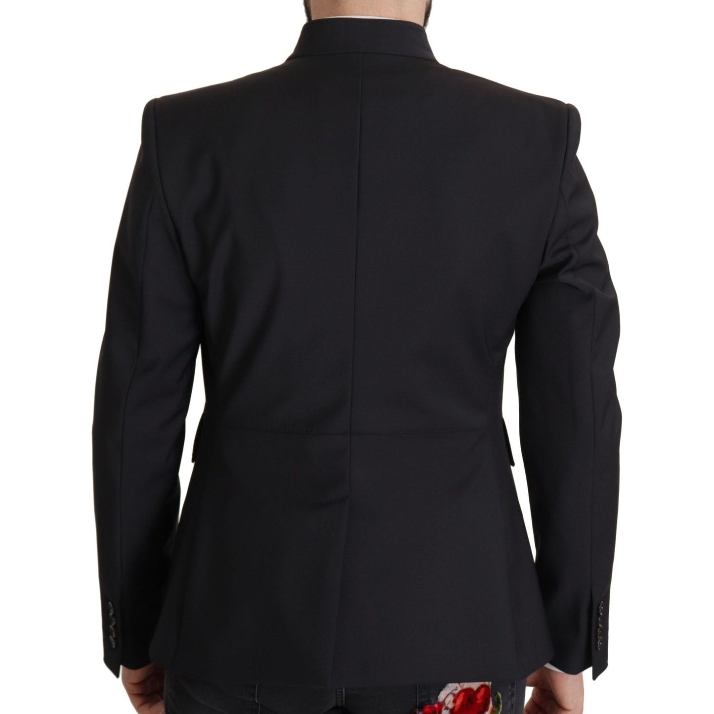 Dolce & Gabbana Elegant Single-Breasted Wool Blazer Dolce & Gabbana Black