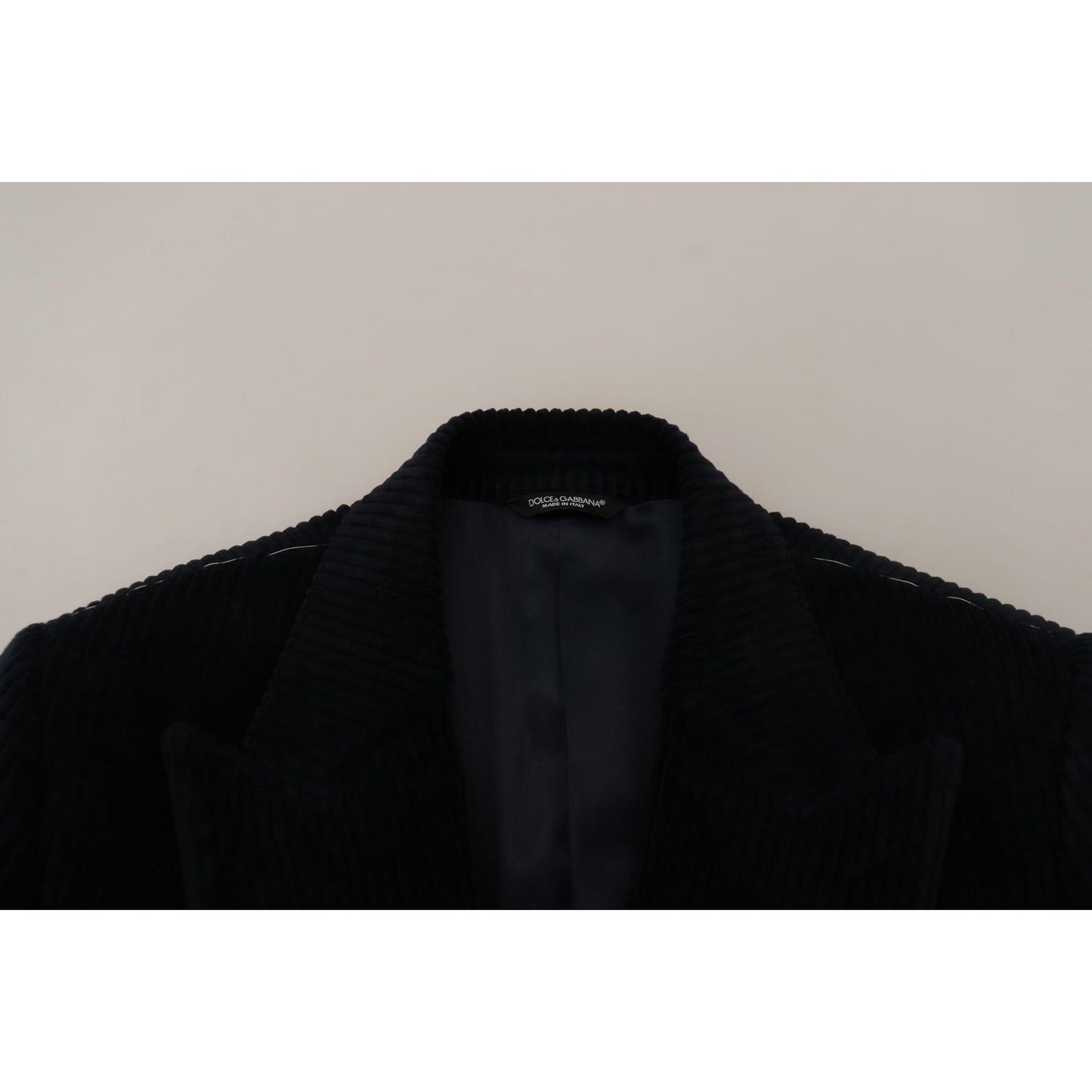 Dolce & Gabbana Elegant Black Cotton Long Cardigan Jacket Dolce & Gabbana Gray