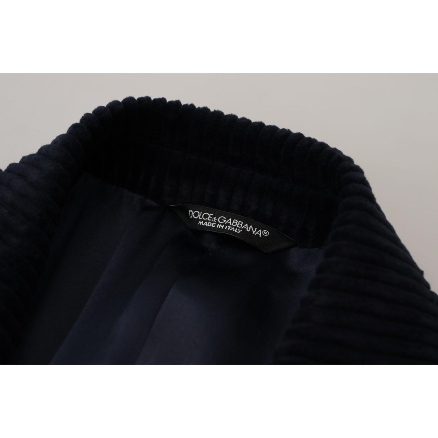 Dolce & Gabbana Elegant Black Cotton Long Cardigan Jacket Dolce & Gabbana Black