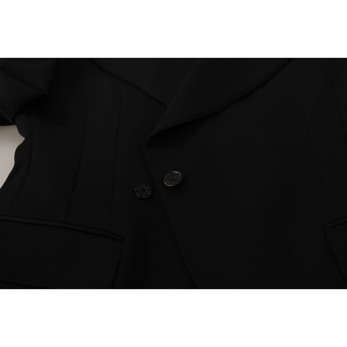 Dolce & Gabbana Elegant Single Breasted Wool Blazer Dolce & Gabbana Black