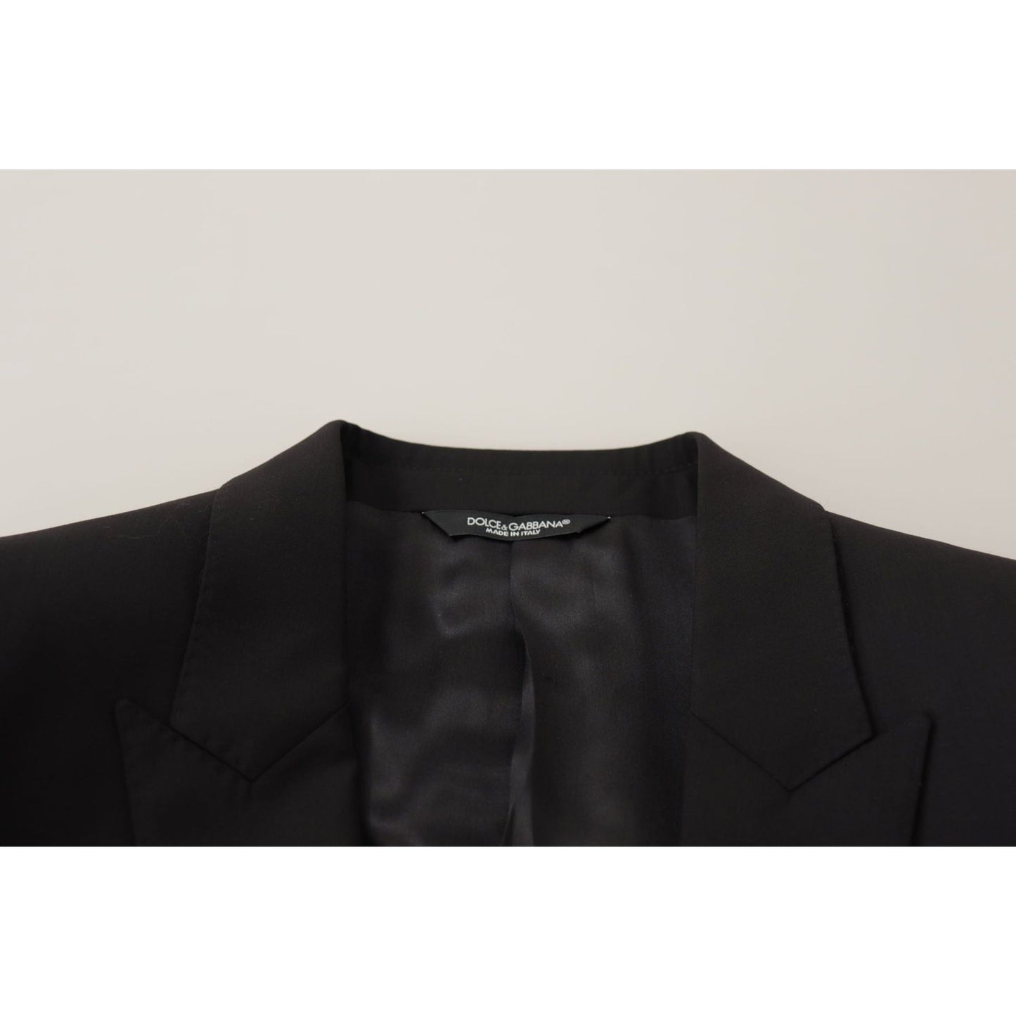 Dolce & Gabbana Elegant Slim Fit Black Blazer Jacket Dolce & Gabbana Black