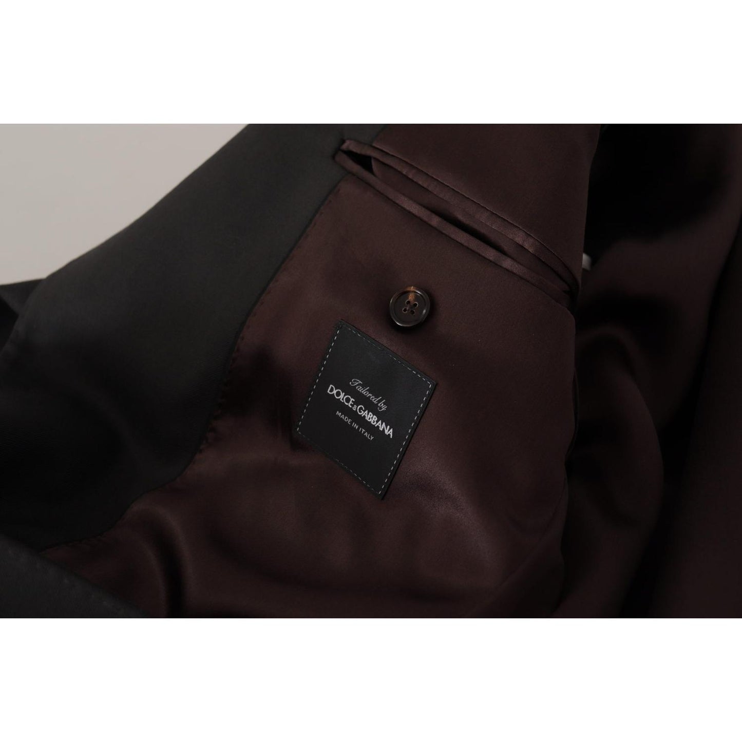 Dolce & Gabbana Elegant Slim Black Wool Blazer Jacket Dolce & Gabbana Black