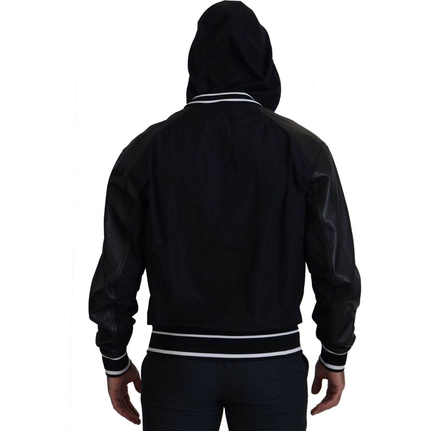 Dolce & Gabbana Elegant Black Bomber Blouson Jacket Dolce & Gabbana Black