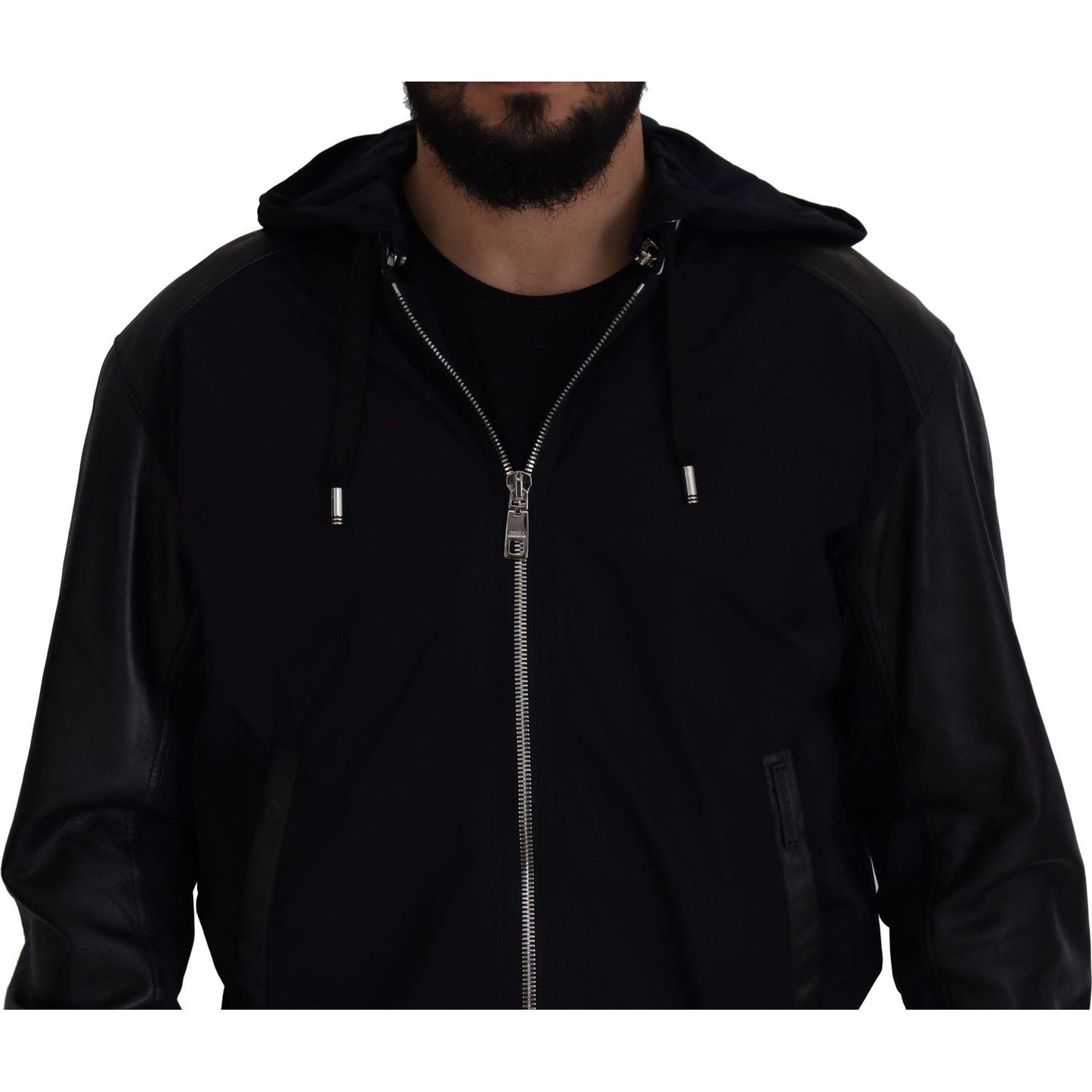 Dolce & Gabbana Elegant Black Bomber Blouson Jacket Dolce & Gabbana Black
