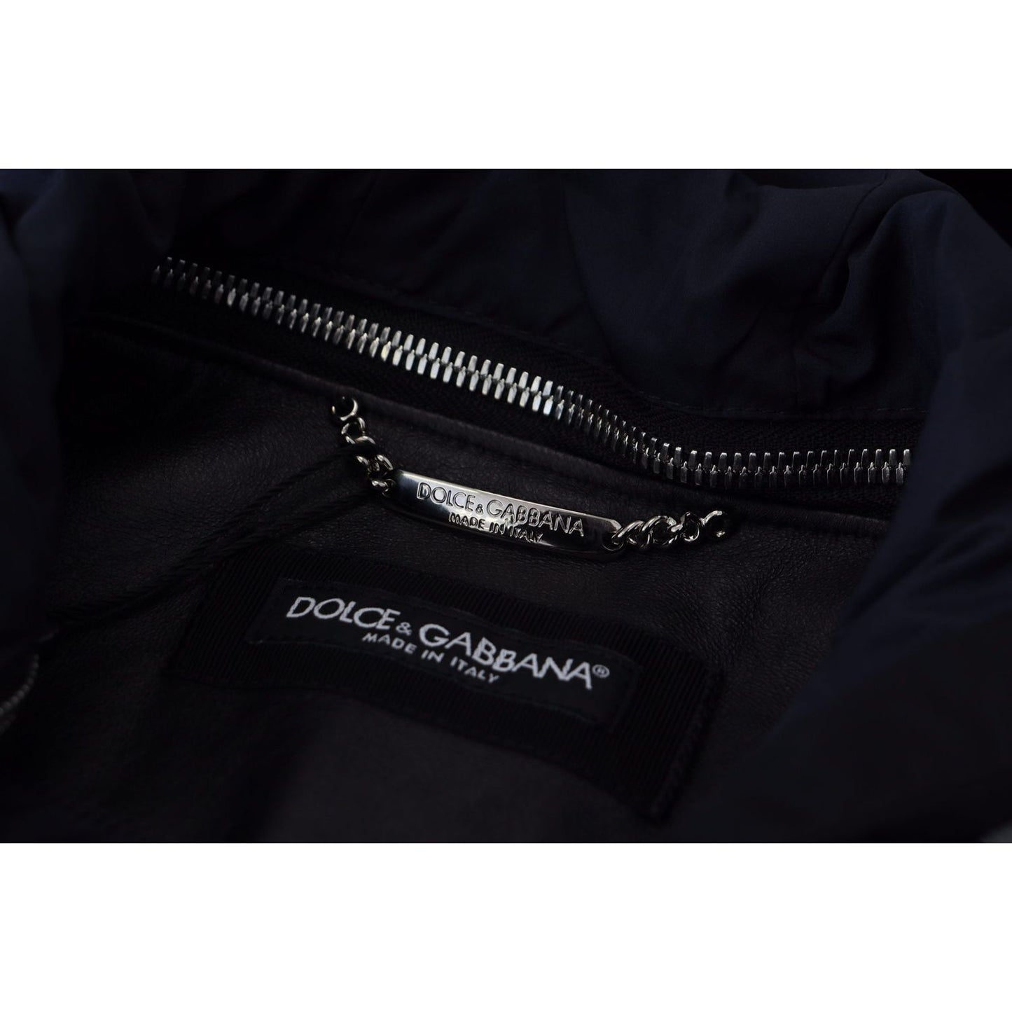 Dolce & Gabbana Elegant Black Bomber Blouson Jacket Dolce & Gabbana Black