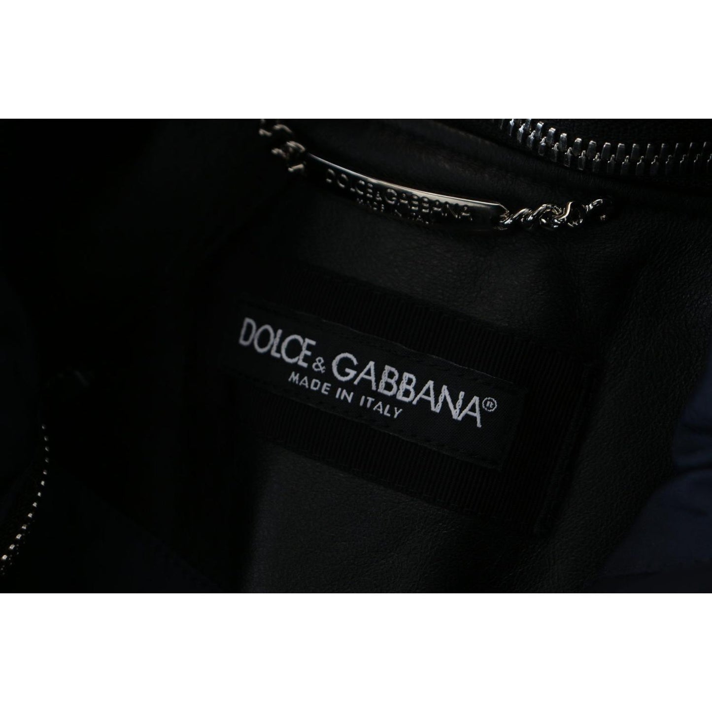 Dolce & Gabbana Elegant Black Bomber Blouson Jacket Dolce & Gabbana Black