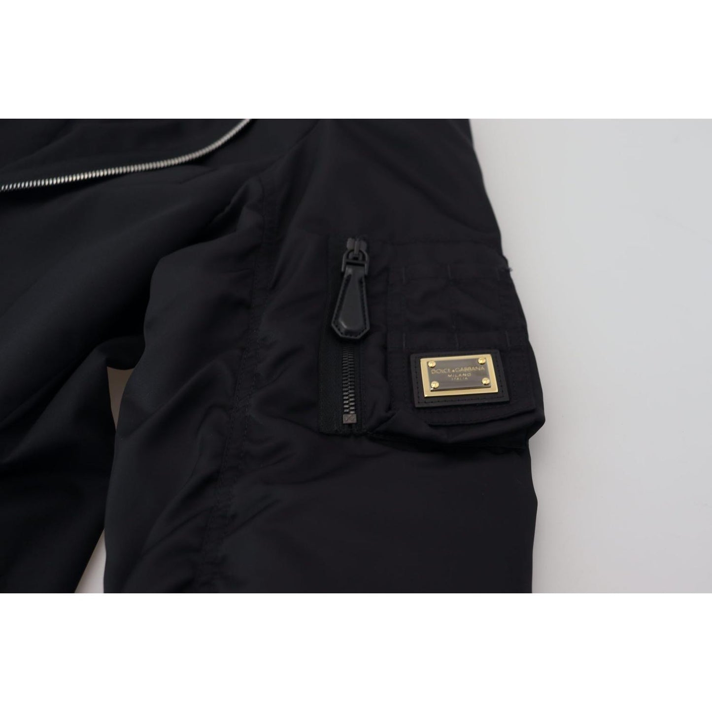 Dolce & Gabbana Black Wool Full Zip Long Sleeves Jacket JKT3360- 50