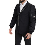 Dolce & Gabbana Black Wool Full Zip Long Sleeves Jacket JKT3360- 50