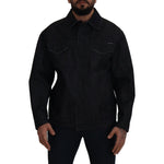 Dolce & Gabbana Black Cotton Full Button Denim Jacket JKT3364- 50