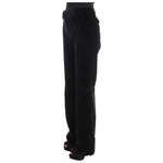 Ermanno Scervino Black Velvet Cotton Straight Legs Pants SIG30395-1